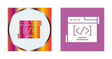 Web Coding Vector Icon