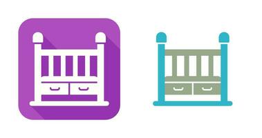 Baby Crib Vector Icon