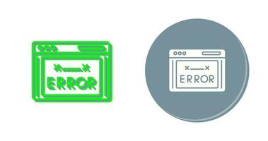 icono de vector de código de error