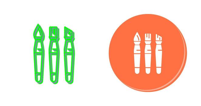 Brushes Vector Icon
