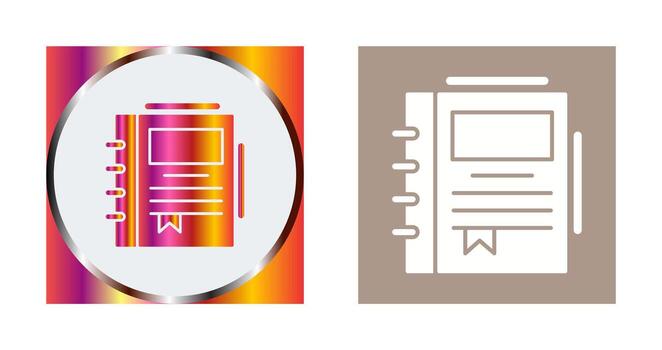 Spring Notebook Vector Icon