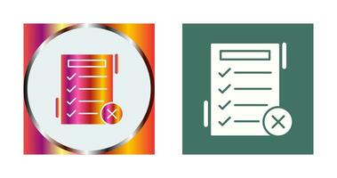 Fake List Vector Icon
