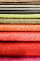 Colorful textile fabric photo