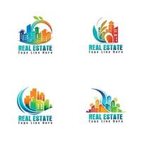 Real Estate icon, Builder, Construction, Architecture and Building Logos. Vector design template