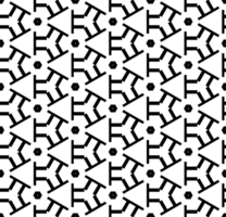 Black seamless abstract pattern. Overlay for background and backdrop. Ornamental design. PNG graphic illustration with transparent background.