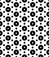 Black and white seamless abstract pattern. Background and backdrop. Grayscale ornamental design. vector