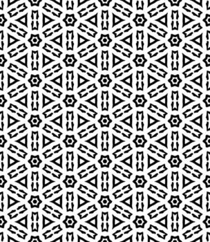 Black and white seamless abstract pattern. Background and backdrop. Grayscale ornamental design. vector