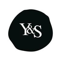 YS Initial logo letter brush monogram comapany vector