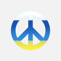 Symbol of peace between Ukraine and Russia. No war vector