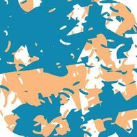 Abstract background in blue and orange. Camouflage background. Blots. Vector illustration