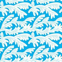 Frosty twisty pattern. Seamless pattern on a blue background. Vector illustration.