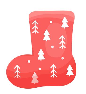 Red Christmas sock