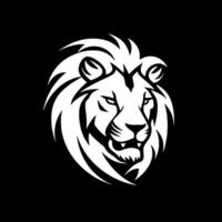 Lion, Black and White Vector illustration