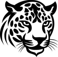 leopardo, minimalista y sencillo silueta - vector ilustración