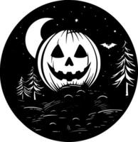 Halloween - Black and White Isolated Icon - Vector illustration