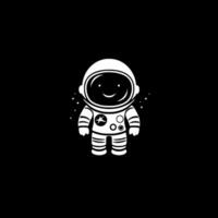 astronauta, minimalista y sencillo silueta - vector ilustración