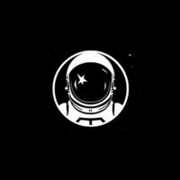 Astronaut, Black and White Vector illustration