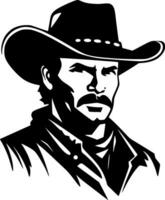 Western, Black and White Vector illustration