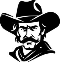 Western, Black and White Vector illustration