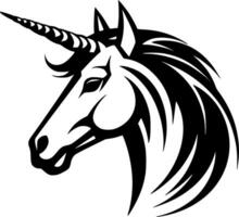 Unicorn, Minimalist and Simple Silhouette - Vector illustration