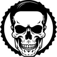 Skull, Minimalist and Simple Silhouette - Vector illustration