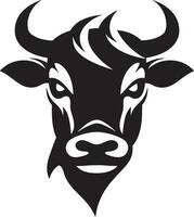 Black Dairy Cow Logo Vector for Branding Vector Dairy Cow Logo Black for Branding