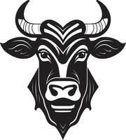 Vector Dairy Cow Logo Black for Website Dairy Cow Logo Icon Black Vector for App