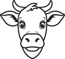 Black Dairy Cow Logo Vector for Promotion Vector Dairy Cow Logo Black for Promotion