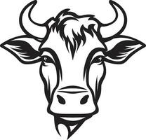 Black Dairy Cow Logo Vector for Mobile Vector Dairy Cow Logo Black for Mobile