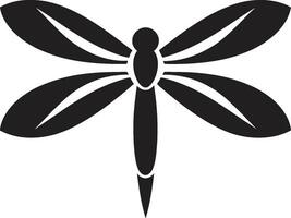 Mystical Nightwings Crest Cosmic Dragonfly Constellation vector