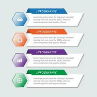 Modern infographic design template with icons vector