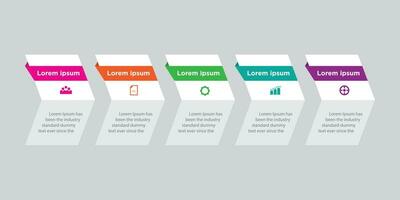 Business Infographic design template Vector with icons and 4 options or steps