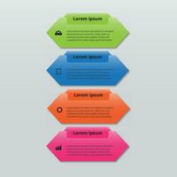 Business Infographic design template Vector with icons and 4 options or steps