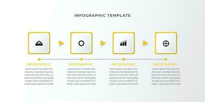 Modern infographic design template with icons vector