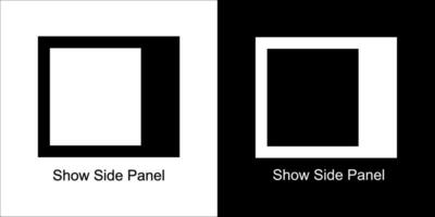 Show Side Pane icon design vector