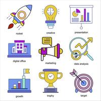 Startup and Business Concept icon design vector