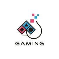 Console game logo design with creative concept idea vector