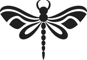 Onyx Ode to the Dragonfly Nightfall Dragonfly Insignia vector