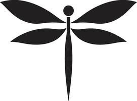 anochecer libélula insignias galáctico guardián libélula logo vector