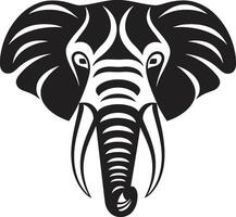 elefante logo con mascota un símbolo de divertido y compromiso elefante logo con contorno un sencillo y elegante diseño vector