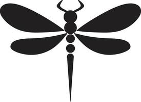 Nocturnal Guardian Insignia Radiant Moonshadow Dragonfly vector