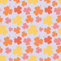 Colorful background of clover leaves. Suitable for Saint Patrick's Day, nature concept, and other. vector