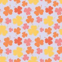 Colorful background of clover leaves. Suitable for Saint Patrick's Day, nature concept, and other. vector