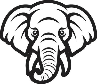 Elephant Logo with Watercolor Texture A Soft and Artistic Design Elephant Logo with Chalkboard Texture A Whimsical and Fun Design vector