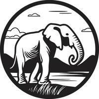 Elephant Vector Logo Icon for a Timeless Company Elephant Vector Logo Icon for a Global Organization