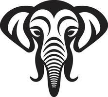 Majestic Elephant Majesty A Black Vector Icon Design Pachyderm Power An Elegant Elephant Logo Vector