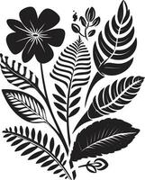 floral Arte deco icono floral mehndi icono vector