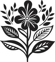 Floral Tattoo Design Icon Floral Jewelry Design Icon vector