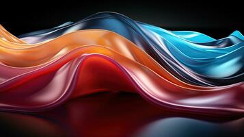 Multicolor abstract neon background. Created with Generative AI photo