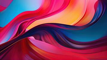 Multicolor abstract neon background. Created with Generative AI photo